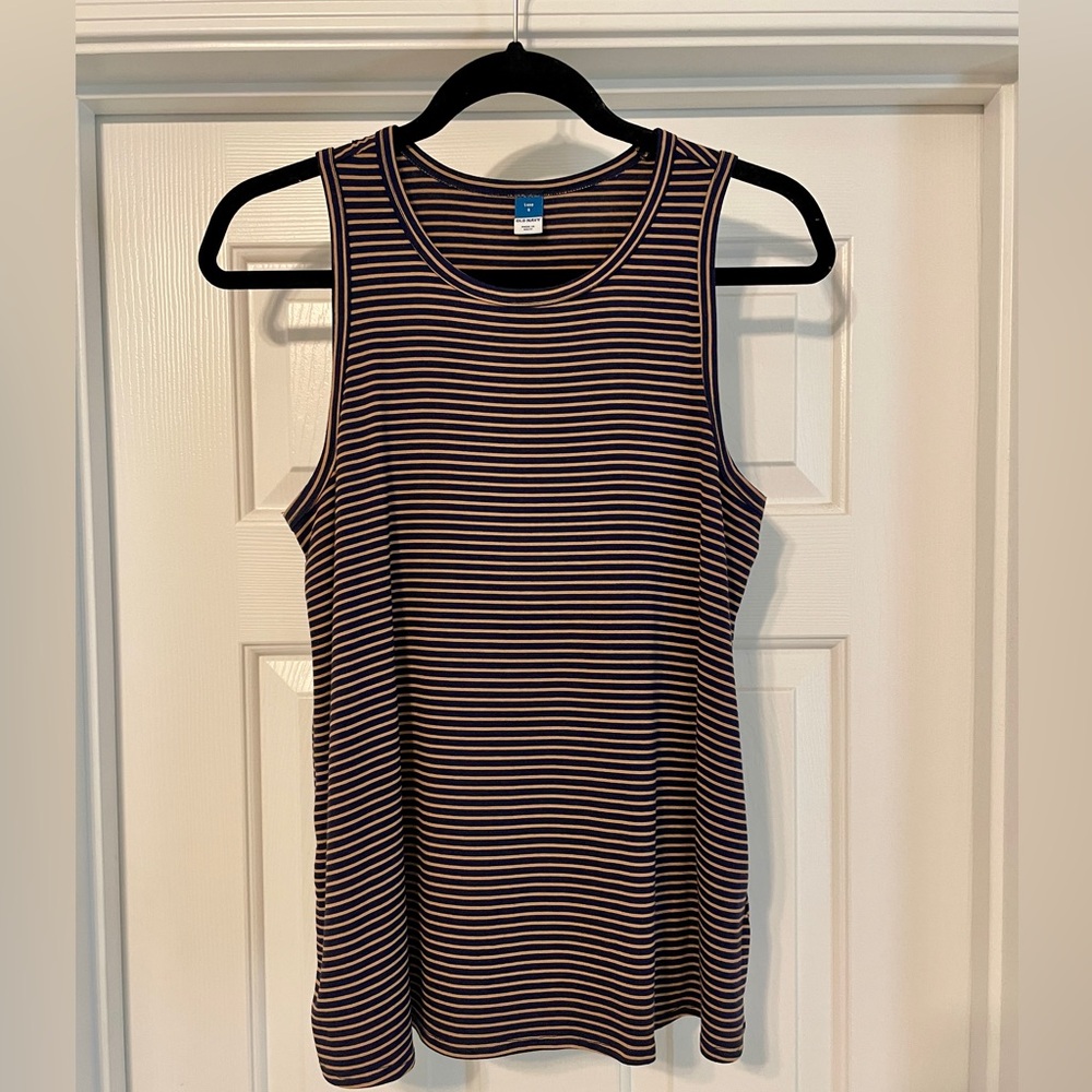Old Navy women’s striped Luxe tank top size small